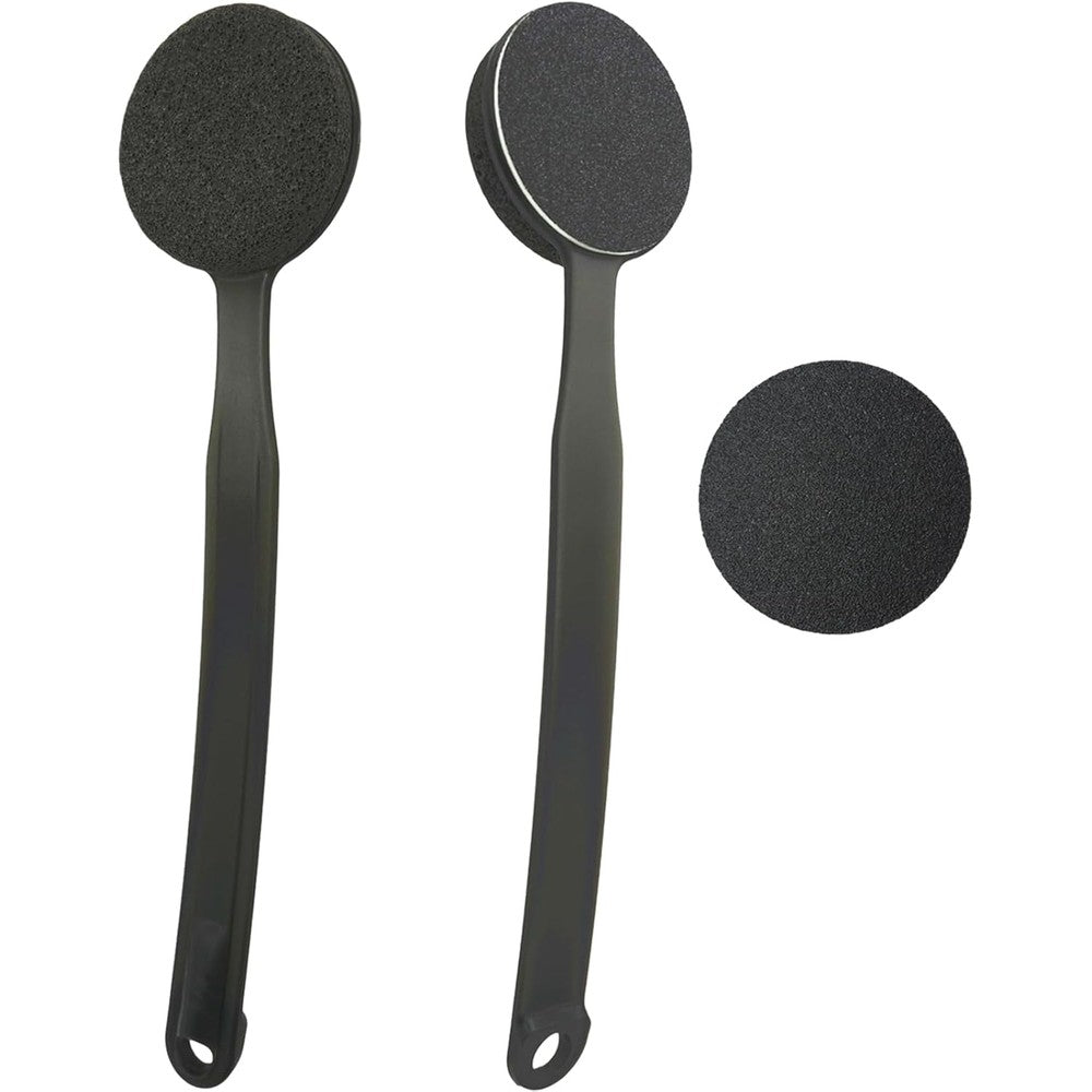 Beomeen double sided pumice stone for feet with long handle