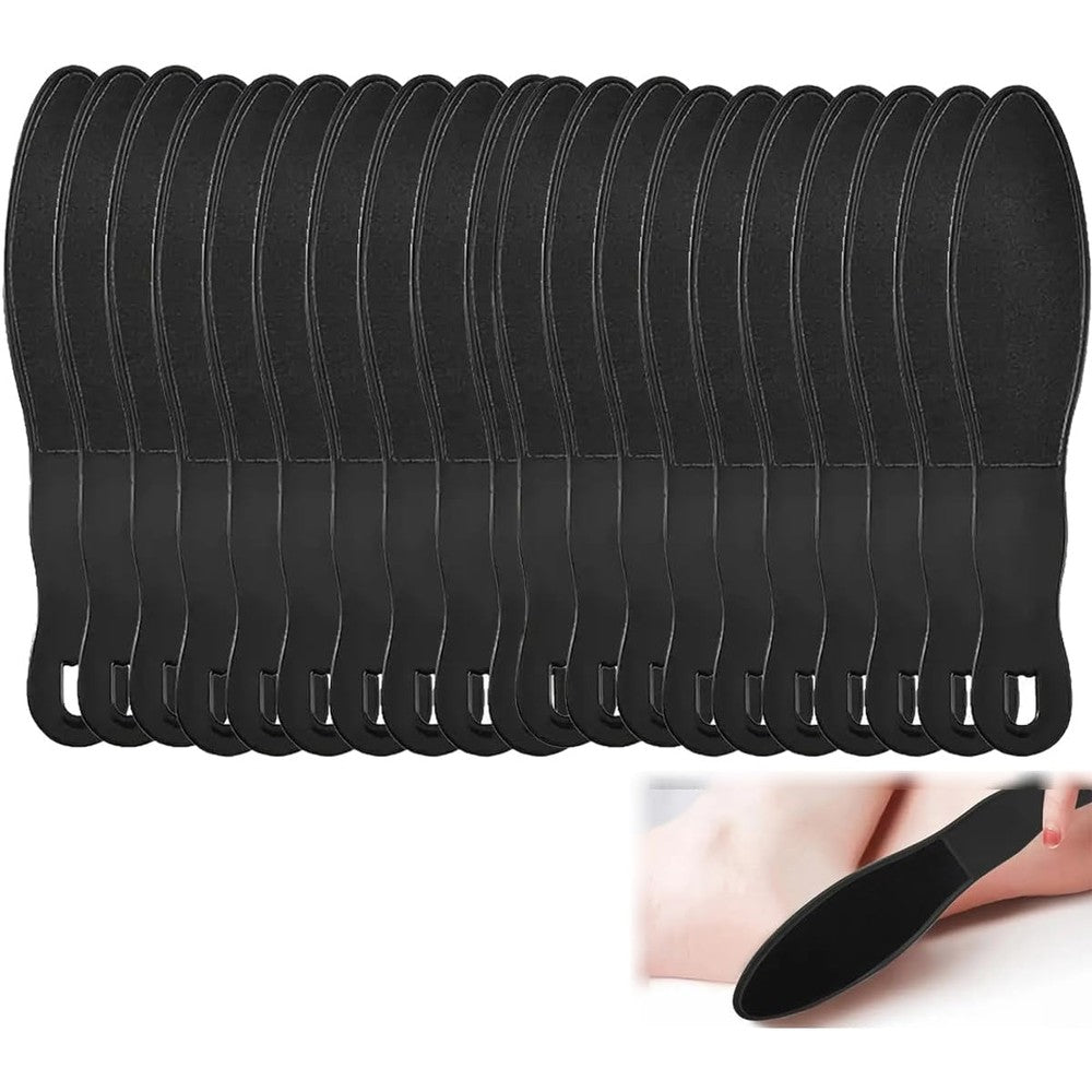 Rneswi 20-piece disposable foot file callus remover set front view