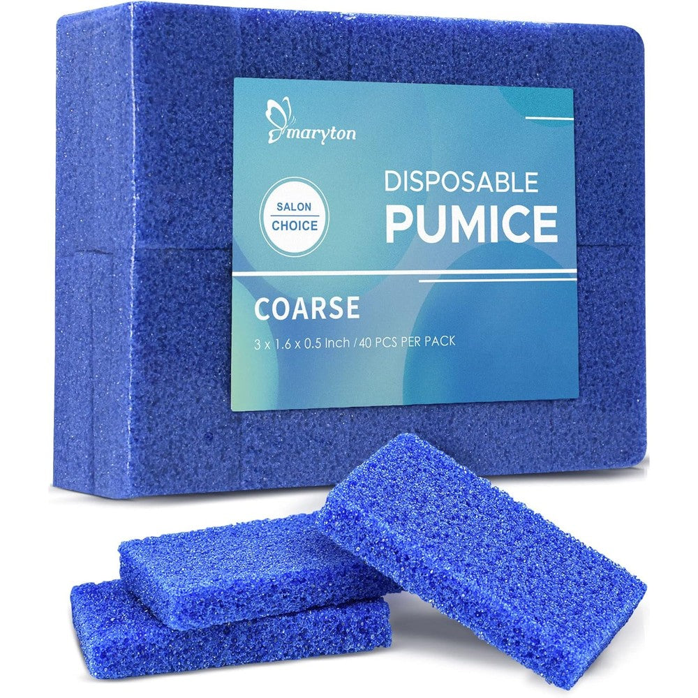 Maryton disposable foot scrubber pumice pads front view