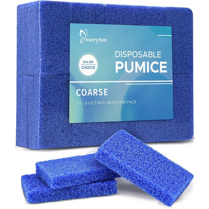 Maryton disposable foot scrubber pumice pads front view