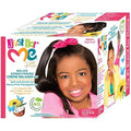 Just For Me No-Lye Relaxer Kit front view showing the complete children's super conditioning hair system package.