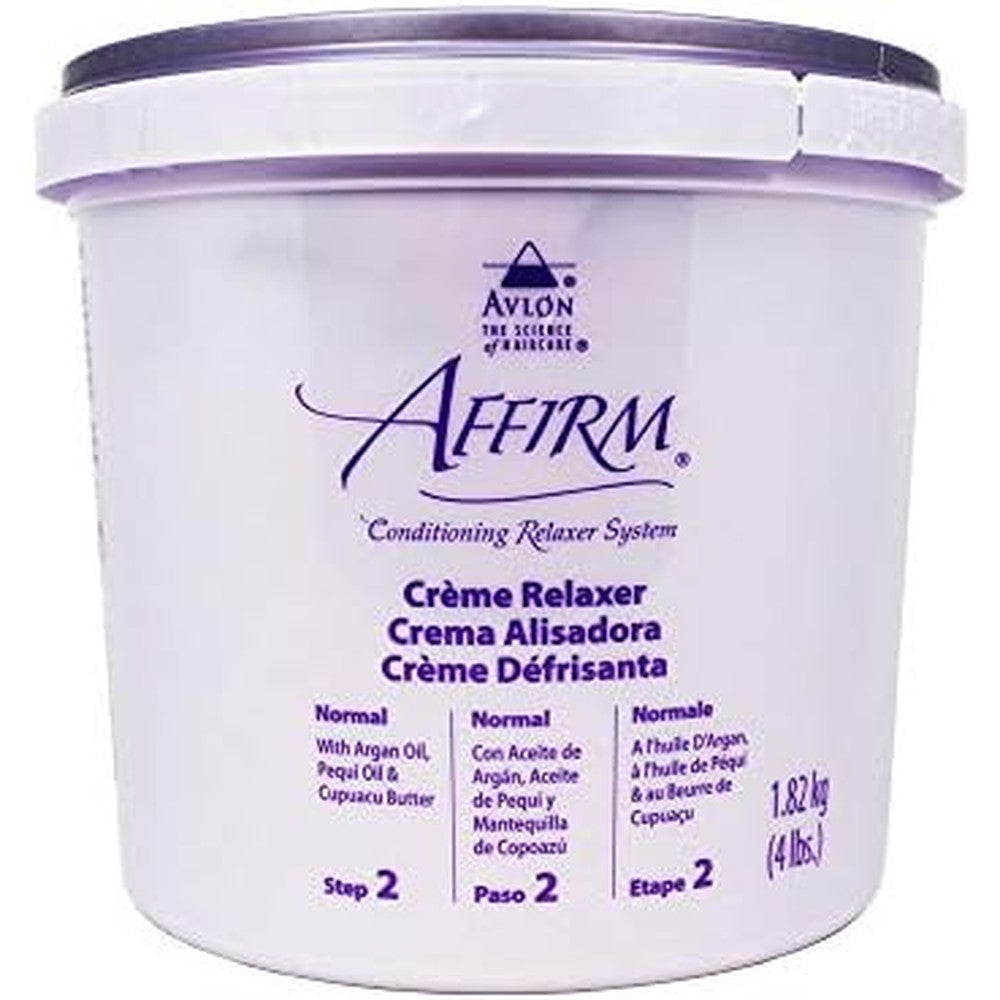 Avlon Affirm Creme Relaxer Original Formula Normal 4 pounds jar front view
