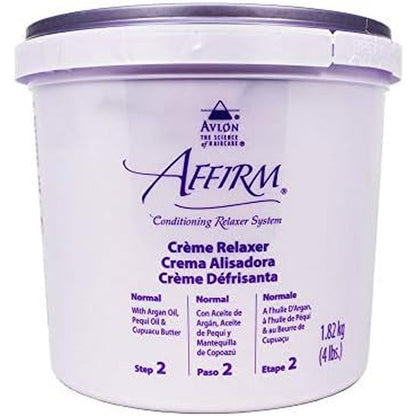 Avlon Affirm Creme Relaxer Original Formula Normal 4 pounds jar front view
