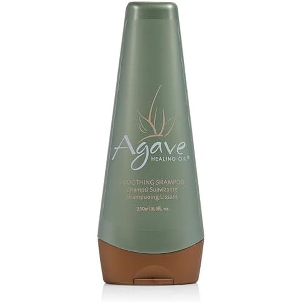 Agave Healing Oil Smoothing Conditioner front view of the 8.5 fluid ounce bottle for anti frizz hair care.
