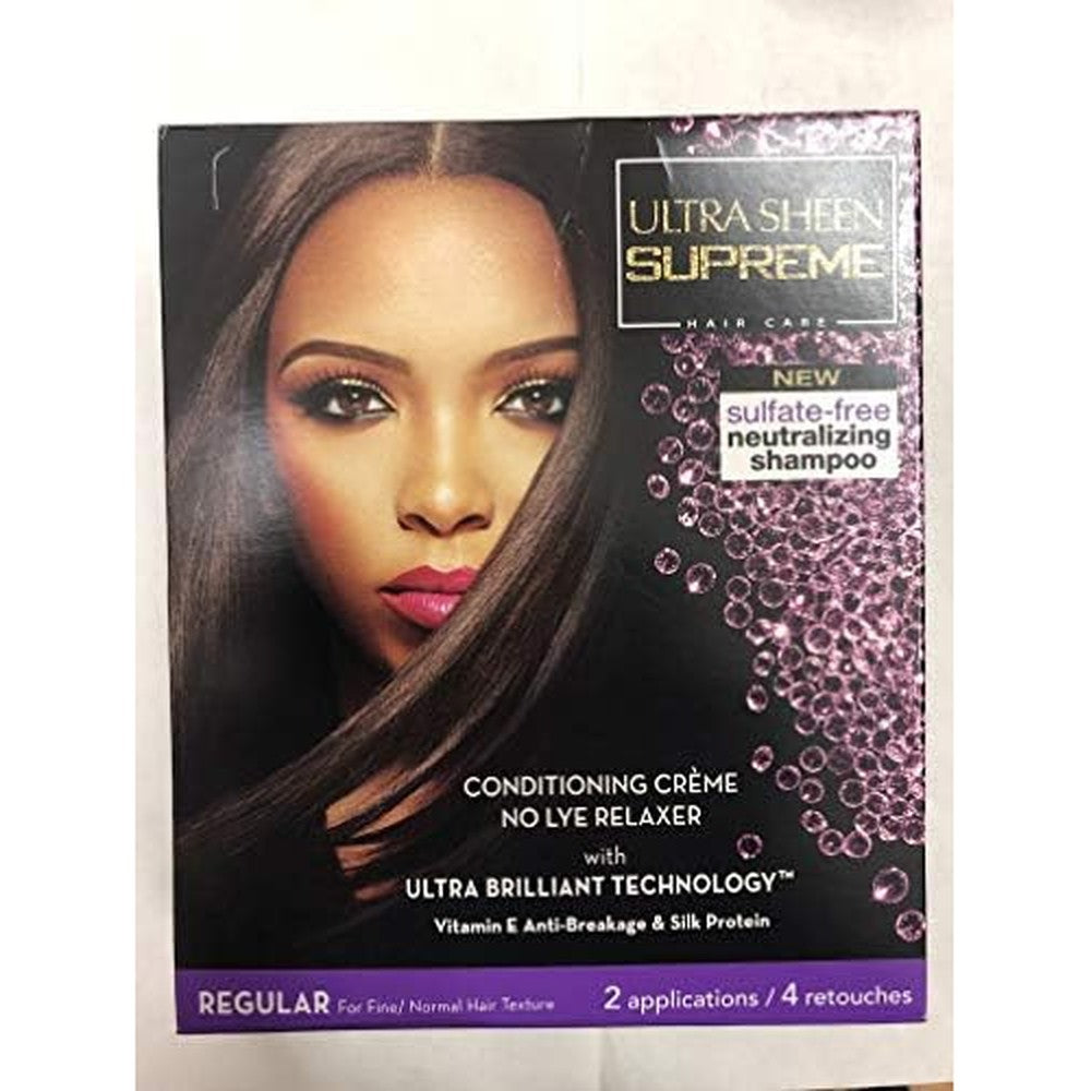 Leebeauty Ultra Sheen Supreme Conditioning Creme No Lye Relaxer front view packaging.