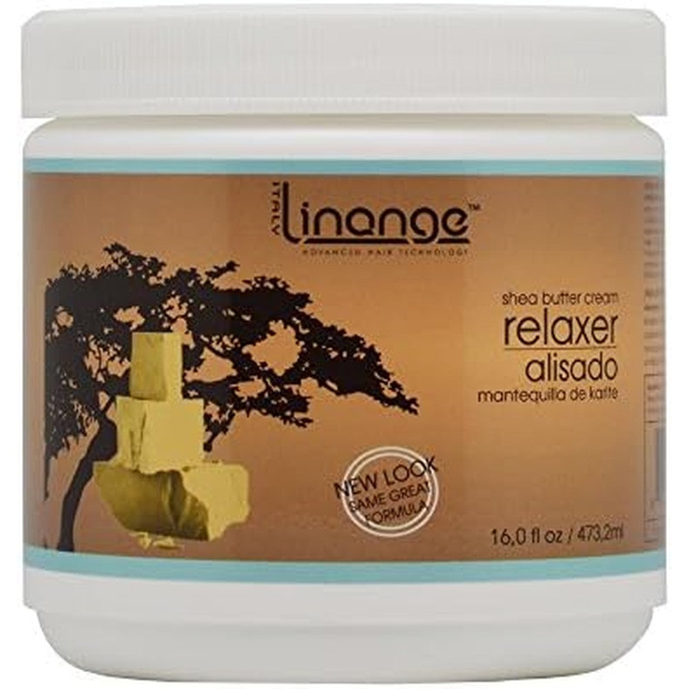 Linange Alter Ego Shea Butter Cream Relaxer 16 Ounce jar front view