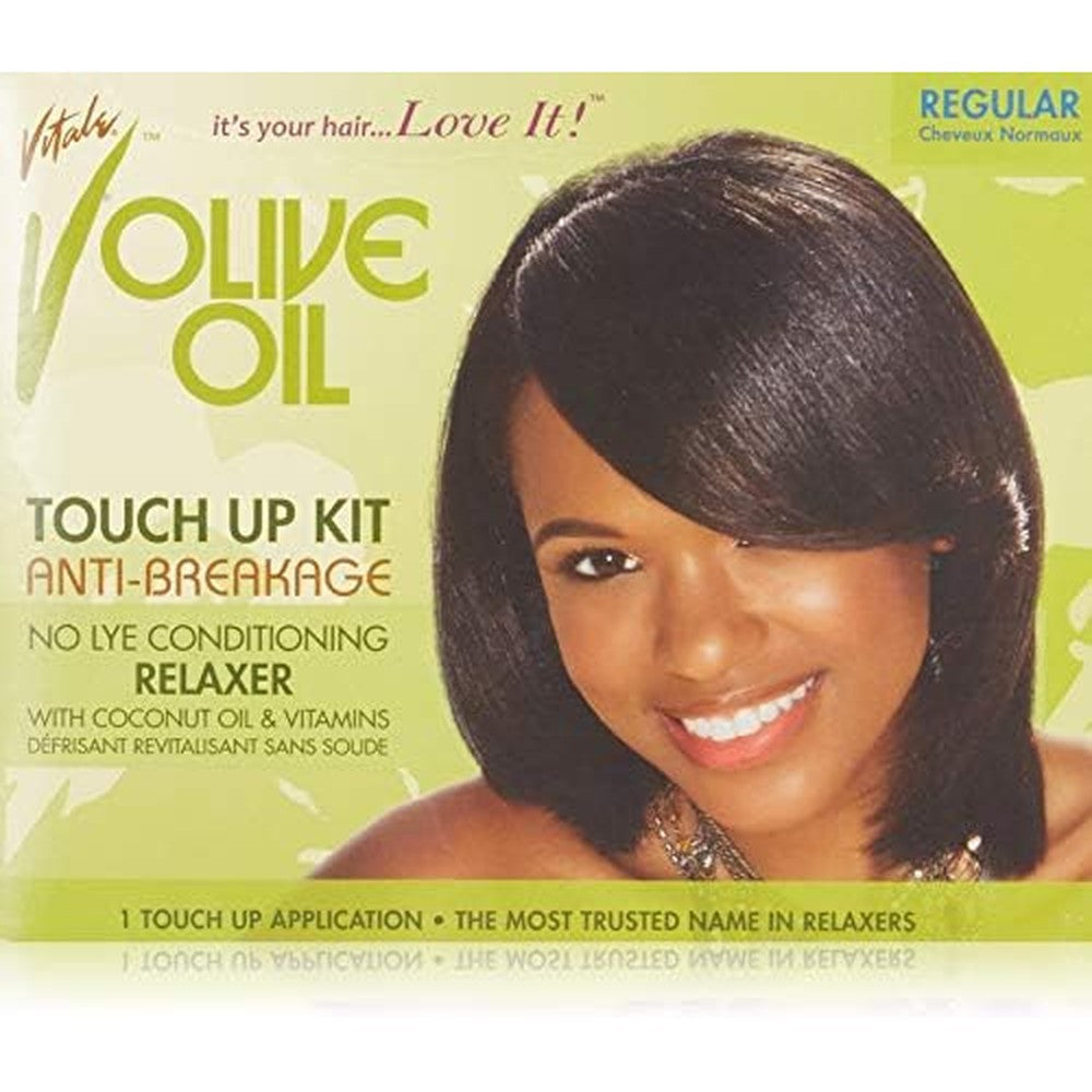 Vitale Olive Oil Relaxer Touch Up Kit Regular front view packaging
