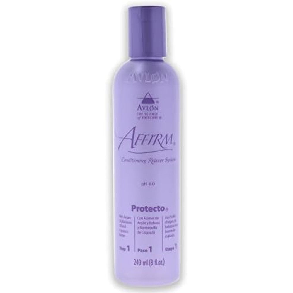 Avlon Affirm Conditioning Relaxer System Protector 8 Ounce front bottle view salon grade pre treatment