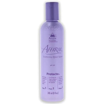 Avlon Affirm Conditioning Relaxer System Protector 8 Ounce front bottle view salon grade pre treatment