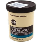 TCB No Base Hair Relaxer Creme Super front view jar for professional hair straightening