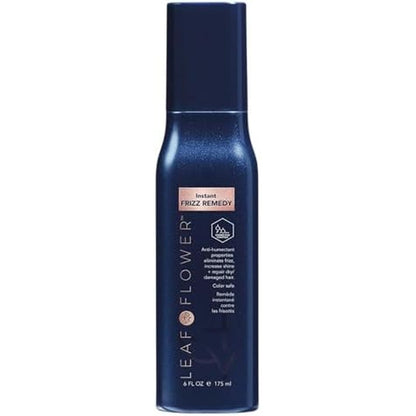 Leaf and Flower Instant Frizz Remedy 6 Ounce front view bottle for humidity protection