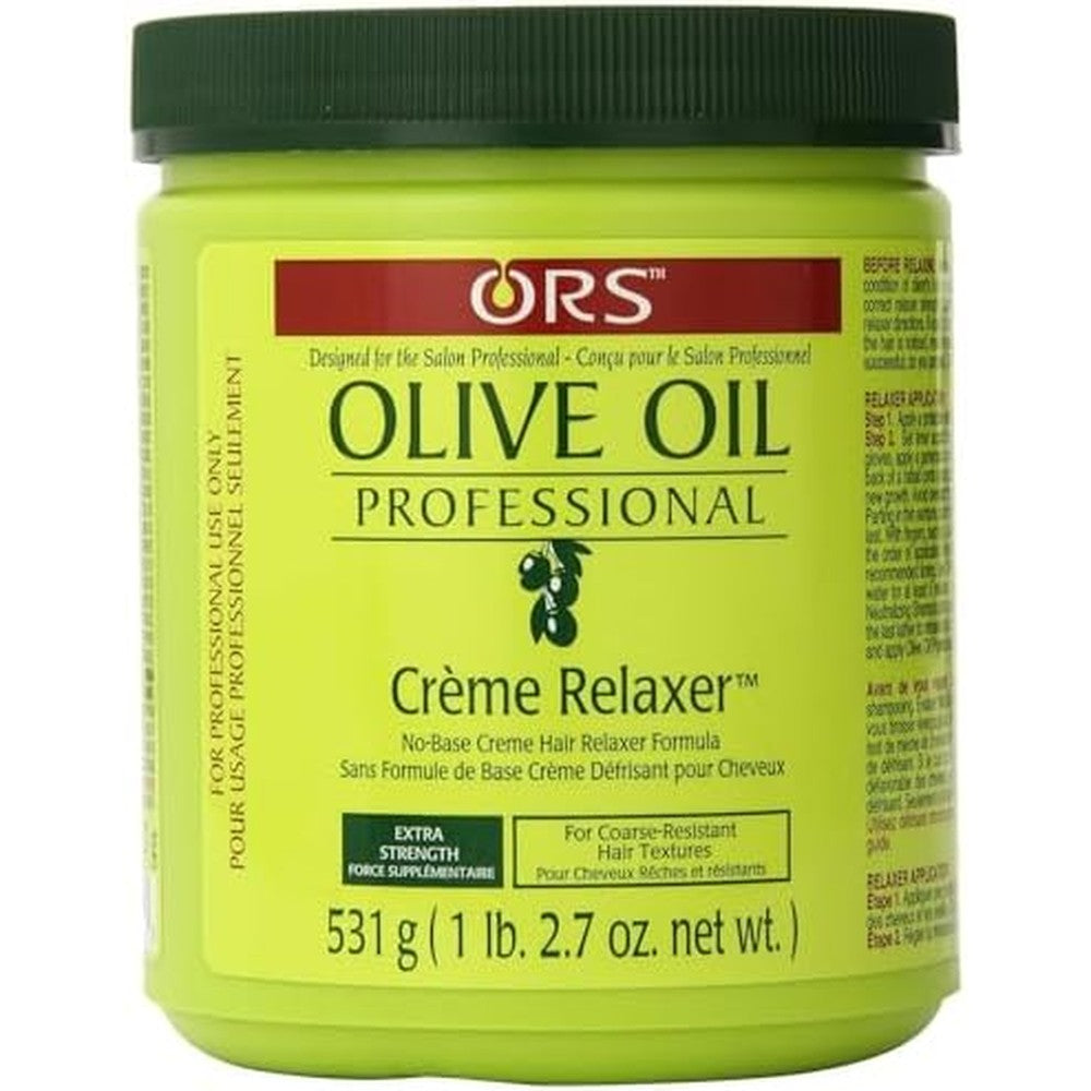 ORS Olive Oil Professional Creme Relaxer Extra Strength jar front view