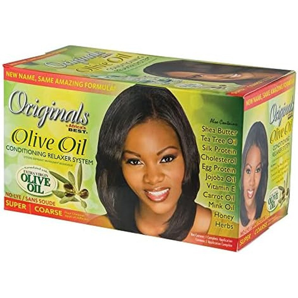 Originals by Africa's Best Olive Oil Hair Relaxer Kit box front view