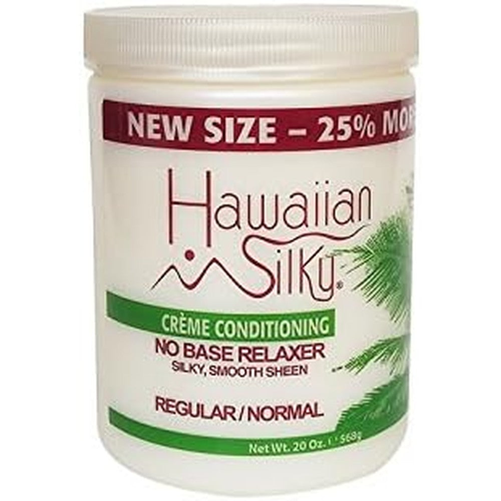 Hawaiian Silky Creme Conditioning No Base Relaxer Regular 20 Ounce front view