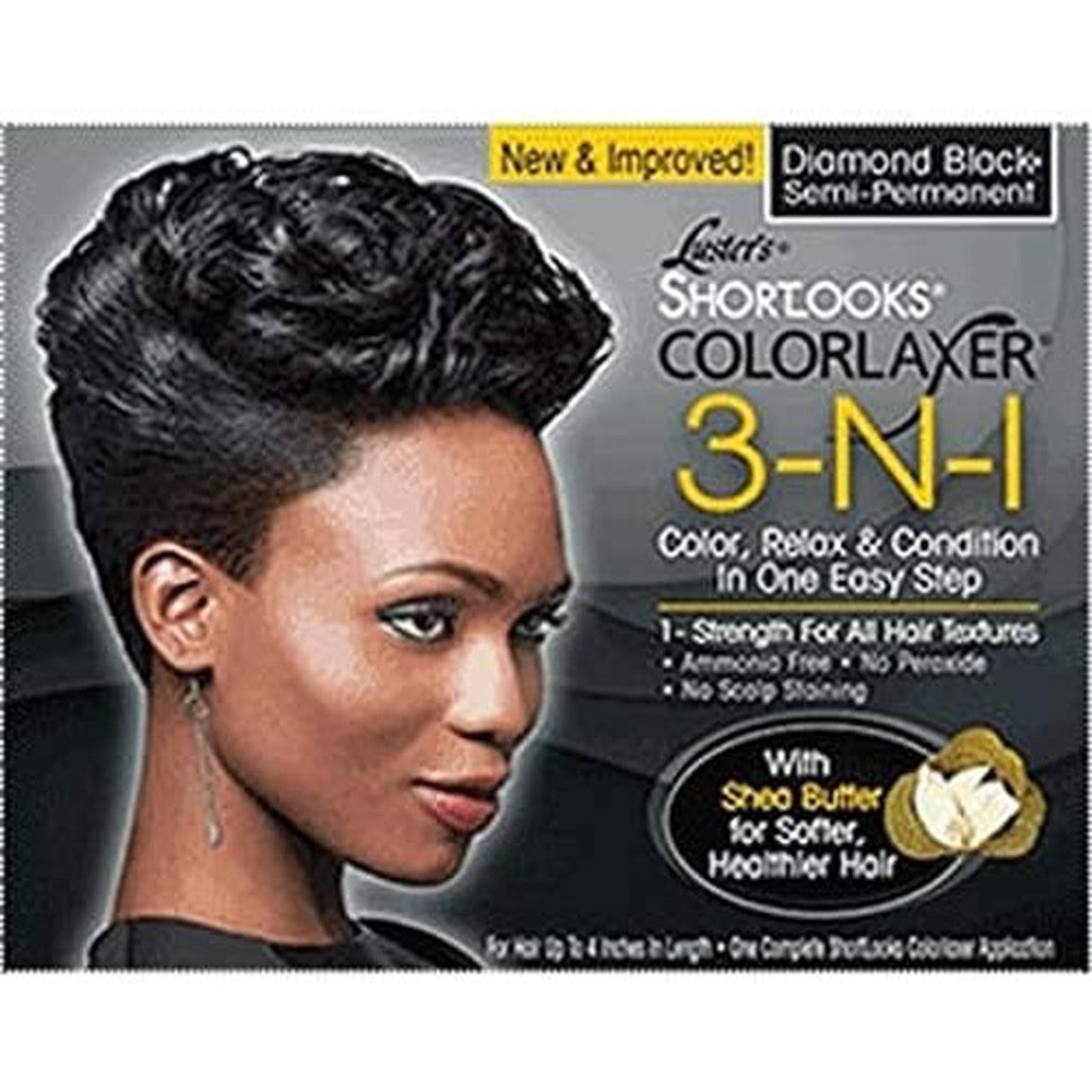 Luster's Shortlooks Colorlaxer 3-in-1 Diamond Black application kit front view