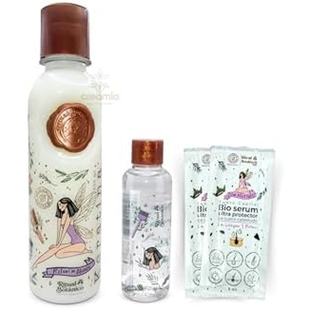 Ritual Botanico Keratina Organica front view displaying the complete 250ml organic hair relaxer kit