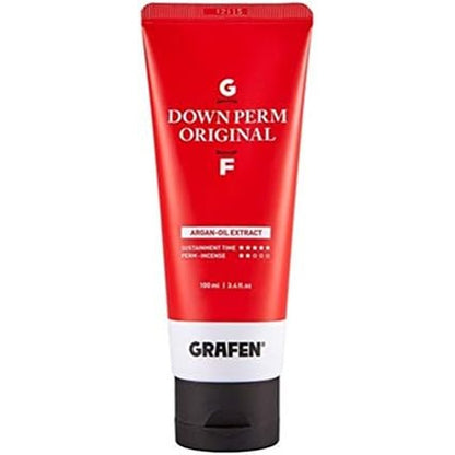 Grafen Original Down Perm 100ml tube front view for men's hair grooming.