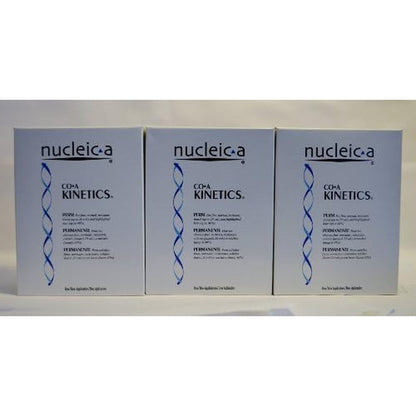 Nucleic A Co-A Kinetics Perm three pack front view salon grade waving solution