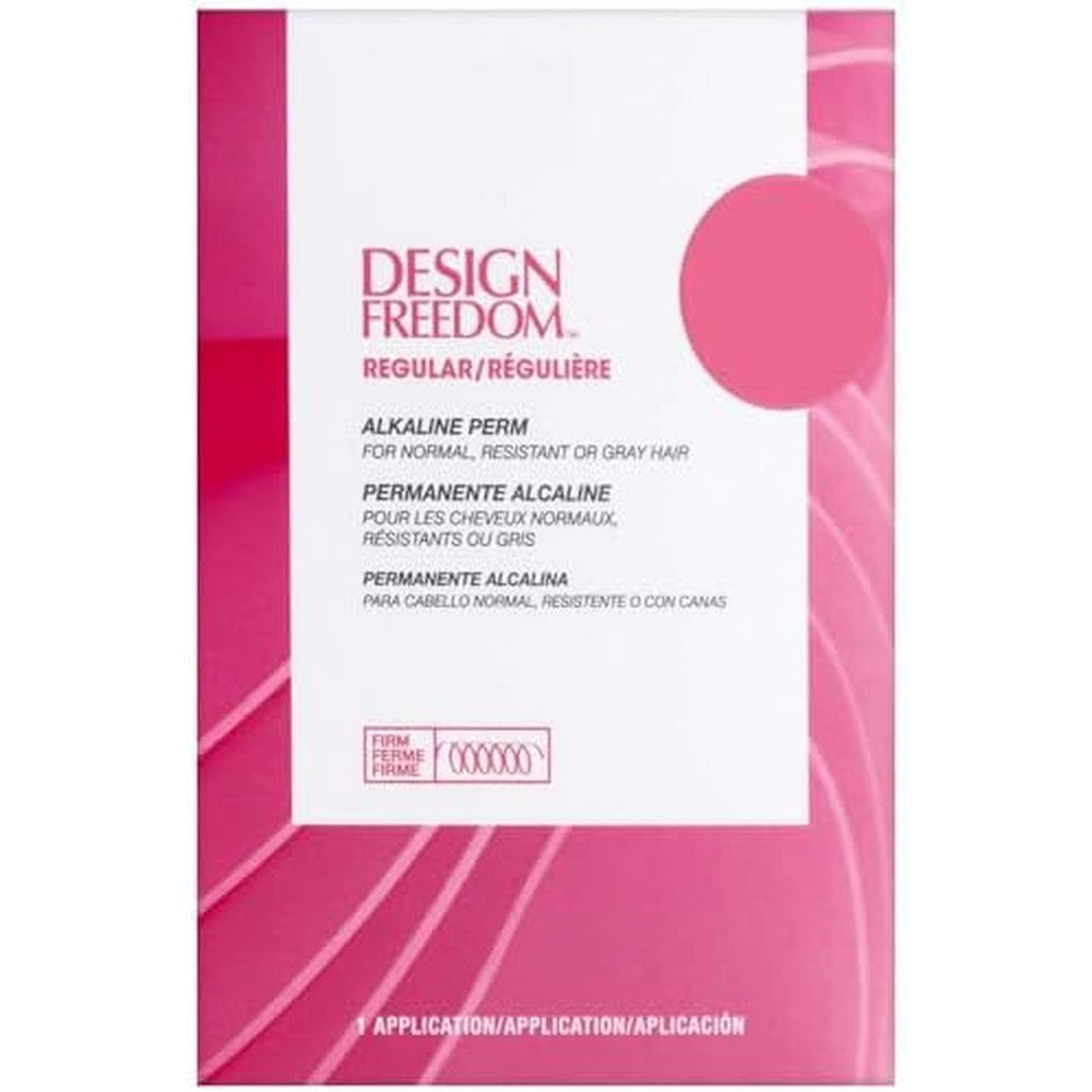 Zotos Design Freedom Regular Alkaline Perm kit front packaging showing professional hair texturizing solution.