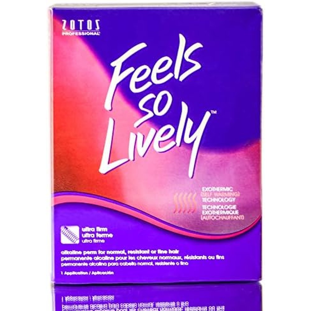 Zotos Salon Feels So Lively Regular Exothermic Alkaline Hair Perm kit front packaging view.