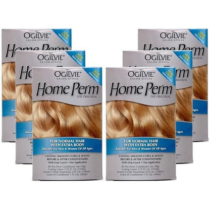 Ogilvie Salon Styles Home Perm Original box front view for authentic USA hair care product