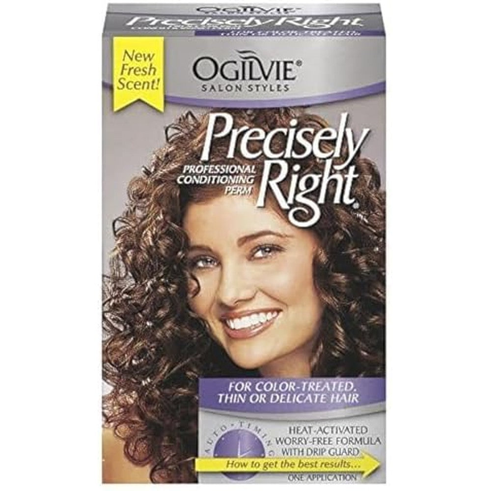 Ogilvie Precisely Right Professional Conditioning Perm front packaging view for color treated hair styling