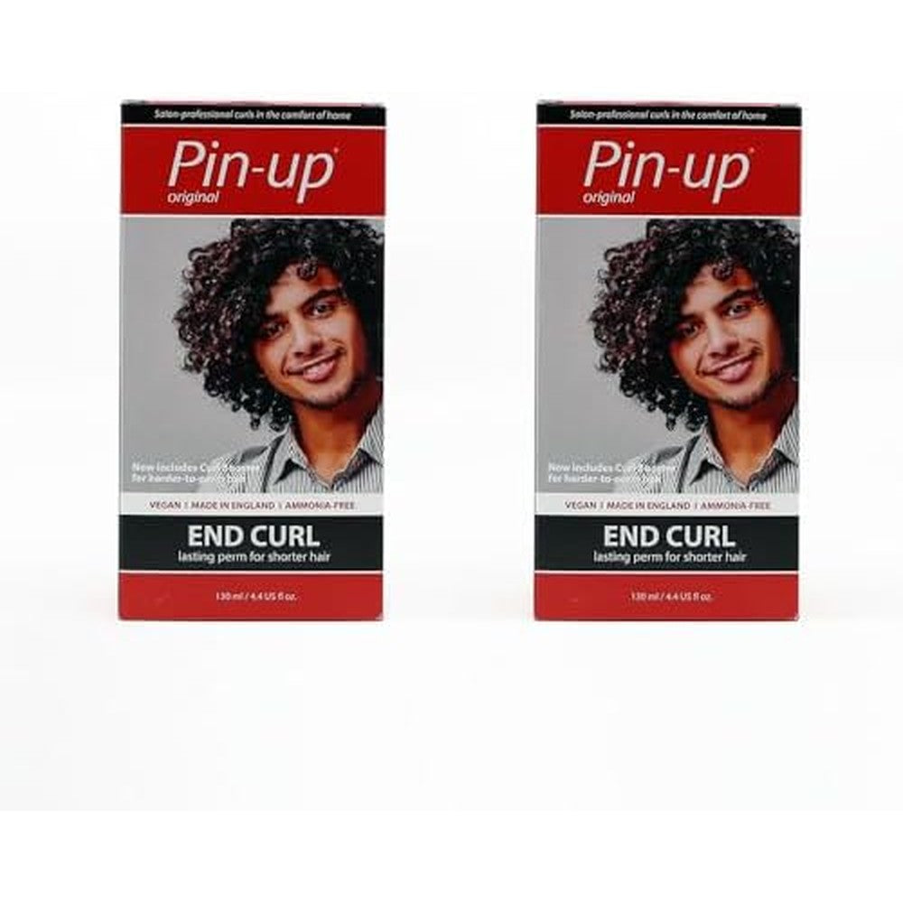 Pin-up Original End Curl Home Perm Pack of 2 front view showing packaging for short hair styling.