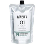 Bonplex Clinic Perm 16.9 Ounce pouch front view showcasing professional hair texturizing cream.