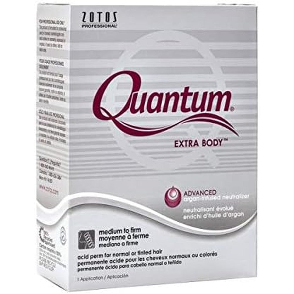 Quantum Perm Extra Body Silver Pack of Three front view of professional salon texturizing kit