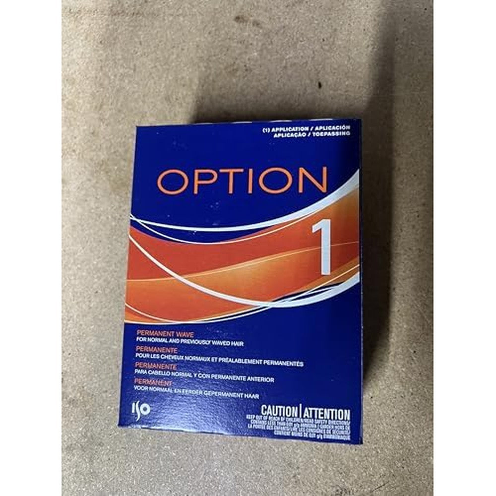 ISO Option 1 Permanent Wave Kit front packaging showing thio-free waving lotion