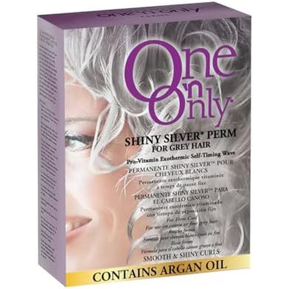 One 'n Only Shiny Silver Perm Kit front view of packaging online in India
