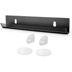Xtension Styler Stainless Steel Hair Extension Holder front view mounted on a salon mirror.