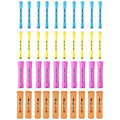 Lovppy hair perm rods set front view highlighting four colorful sizes for heatless curling