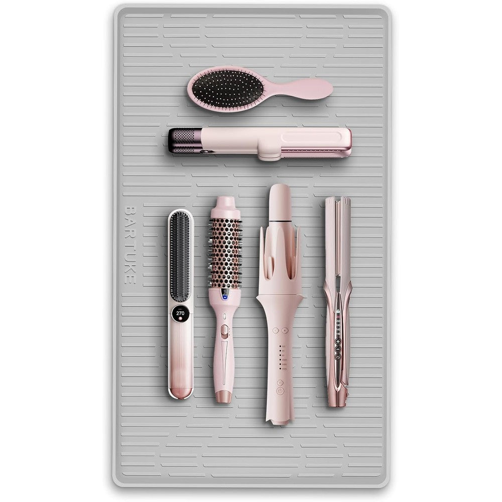 WRORUNER Lorvain oversize silicone heat resistant mat front view showcasing the large protective countertop surface.
