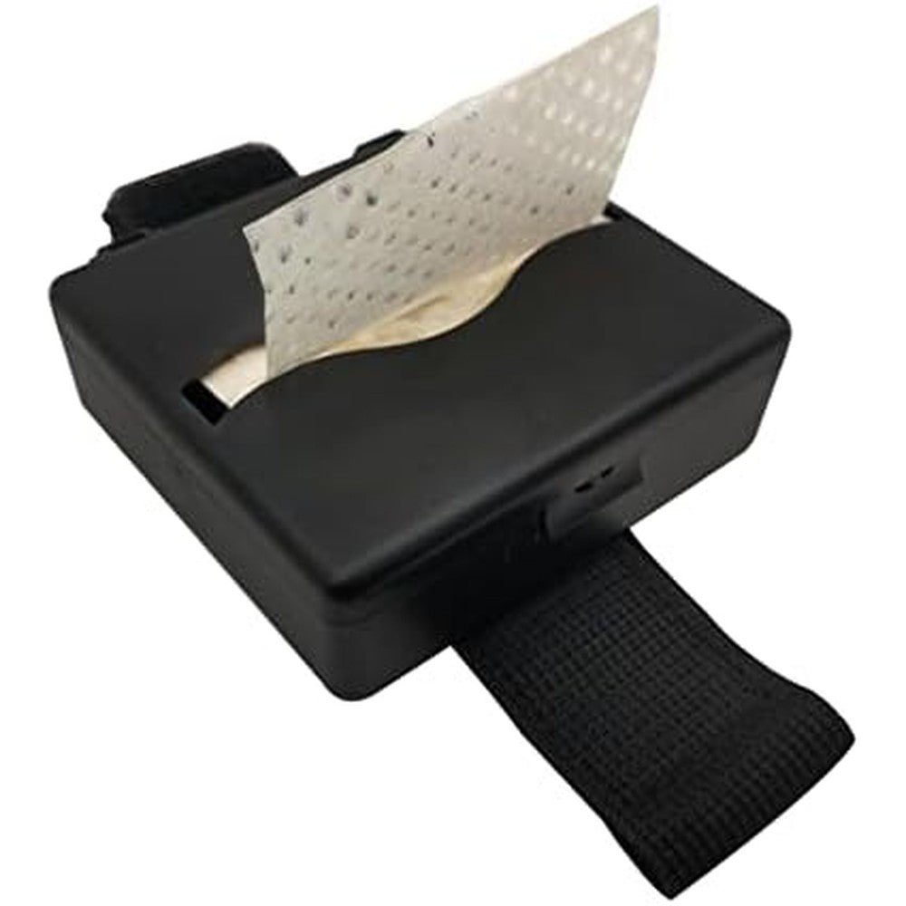 Secret Desire hair curling paper 180 sheets pack front view with wearable black wristband dispenser box