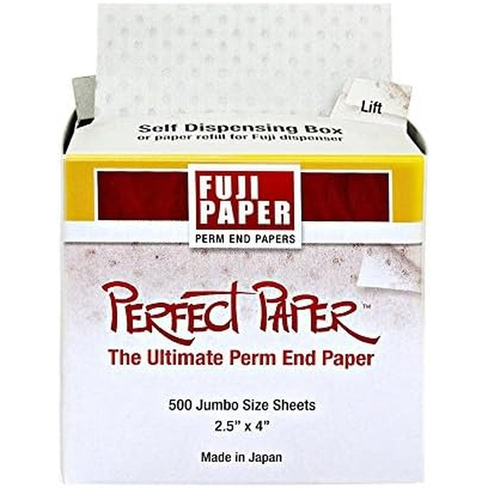 Fuji Paper Perm End Paper Self Dispensing Box front view showing professional packaging