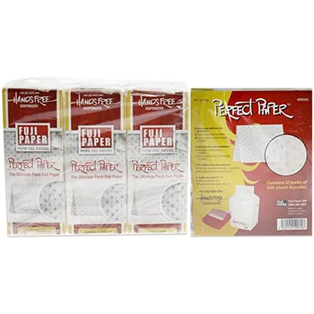 Fuji Perfect Paper End Papers Jumbo Pack front view of professional salon dispensing box