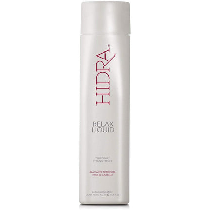 Hidra Relax Liquid temporary hair straightener bottle front view for frizz control