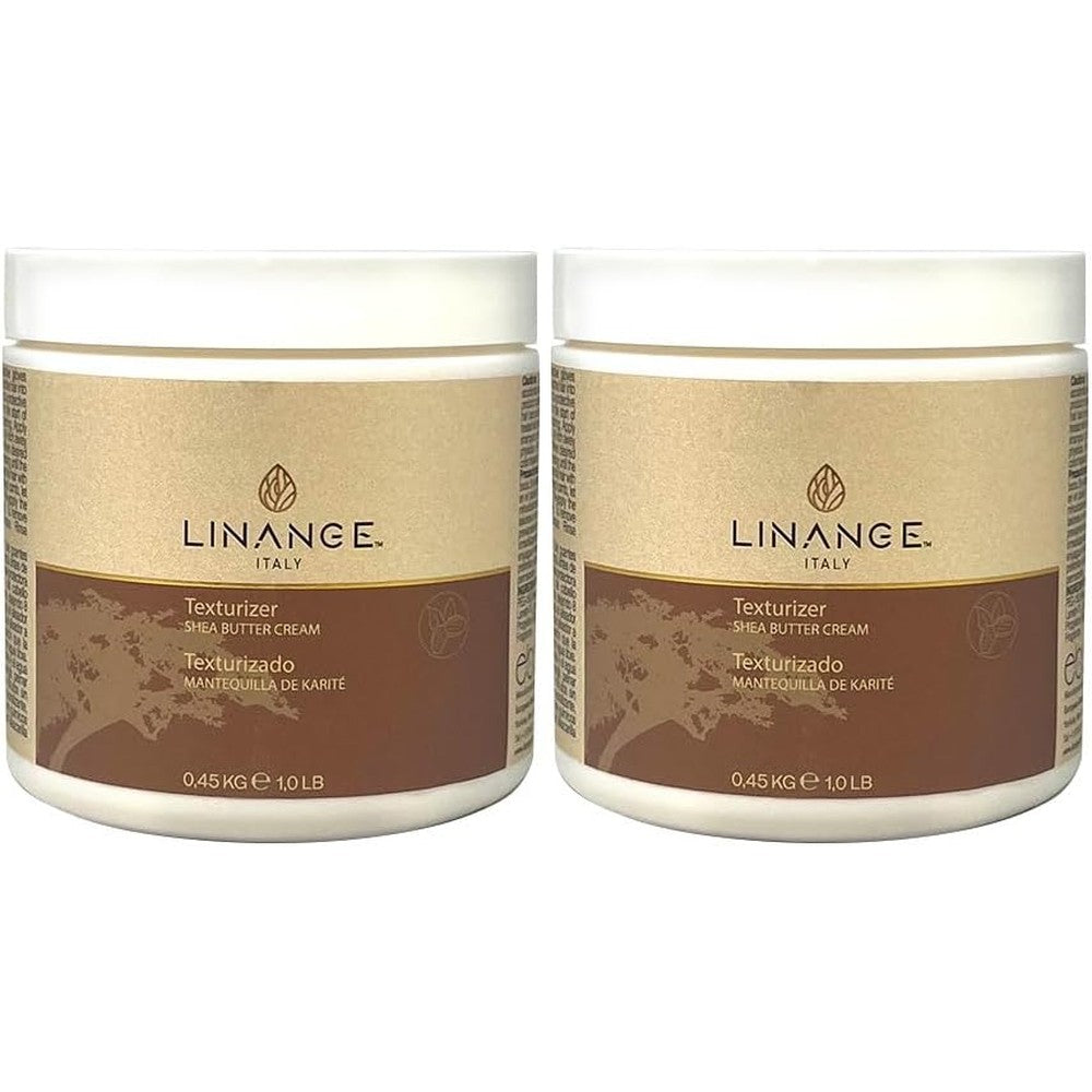 Ever Ego Linange Shea Butter Cream Texturizer front view of the sixteen ounce tub showing packaging graphics.