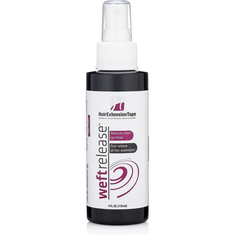 Walker Tape Beautify Weft Release four fluid ounce bottle front view hair extension solvent