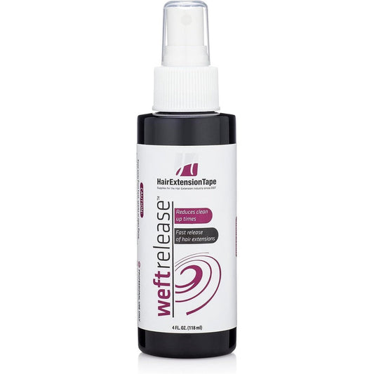Walker Tape Beautify Weft Release four fluid ounce bottle front view hair extension solvent
