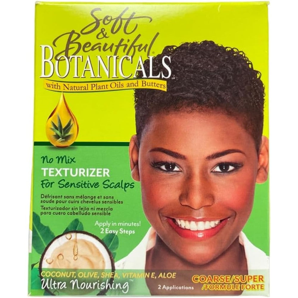 Soft And Beautiful Botanicals Texturizer Coarse Pack of 3 front view packaging showcase