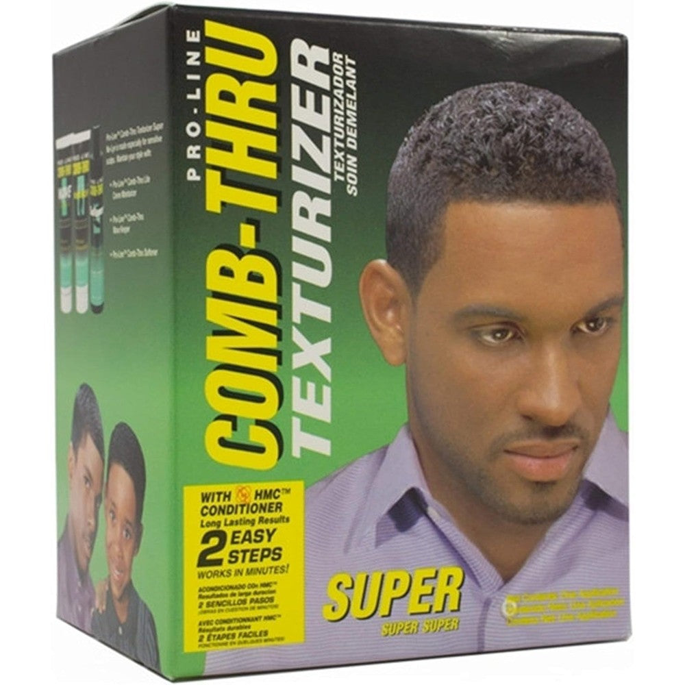Pro-Line Comb-Thru Texturizer Super front packaging view showing green and black box design.