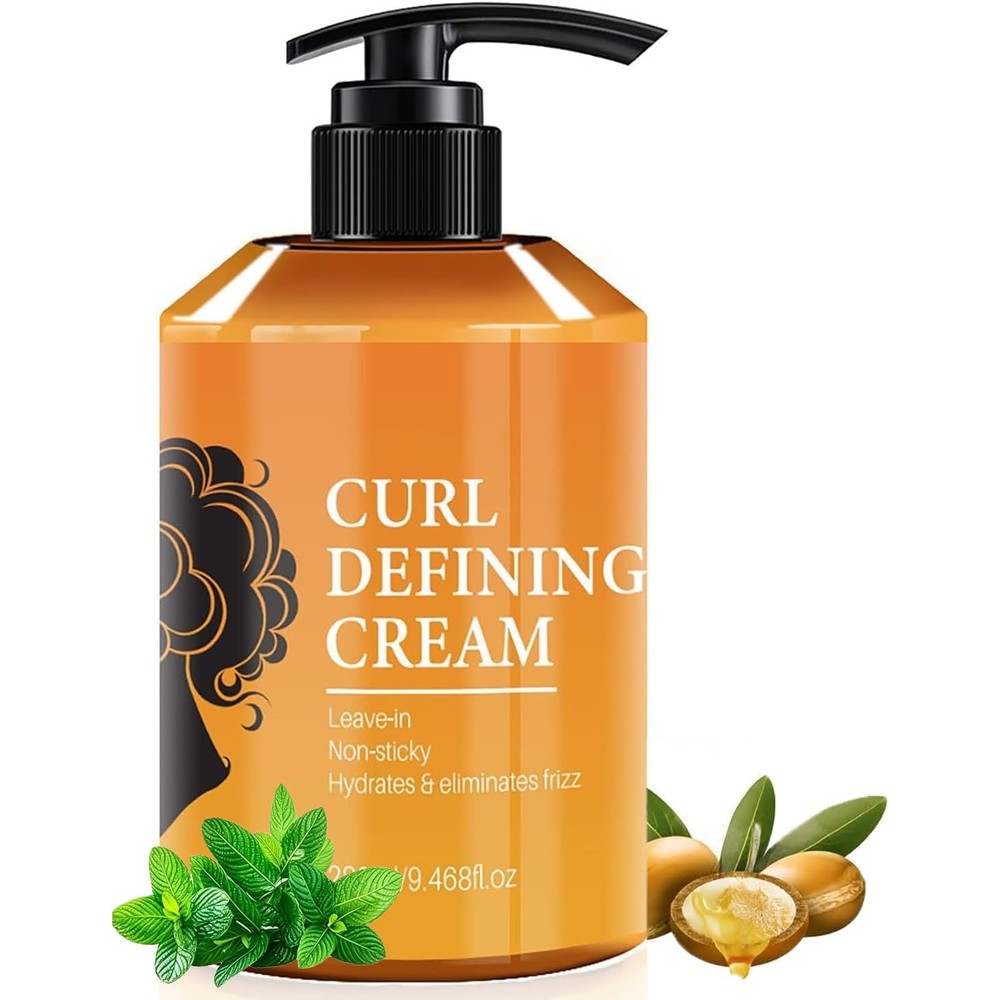 YJLYQF Curl Defining Cream front bottle view packaging