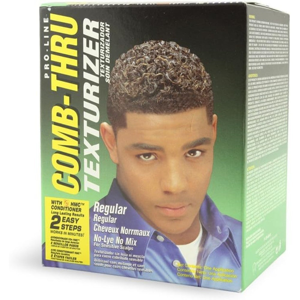 Pro-Line Comb-Thru Texturizer Regular Kit front view of packaging showing the pack of two boxes.
