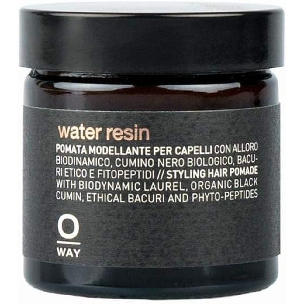 Oway Water Resin 50 Milliliters clear styling hair pomade jar front view