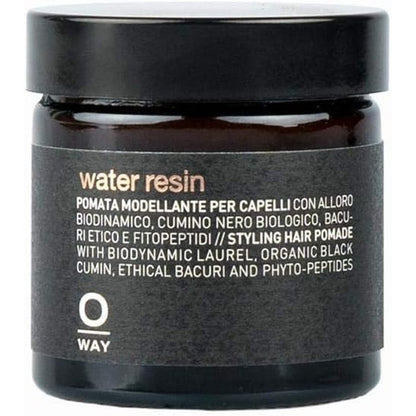 Oway Water Resin 50 Milliliters clear styling hair pomade jar front view