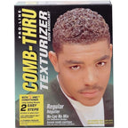 Pro-Line Comb-Thru Texturizer Regular Kit front view package showing hair styling results.