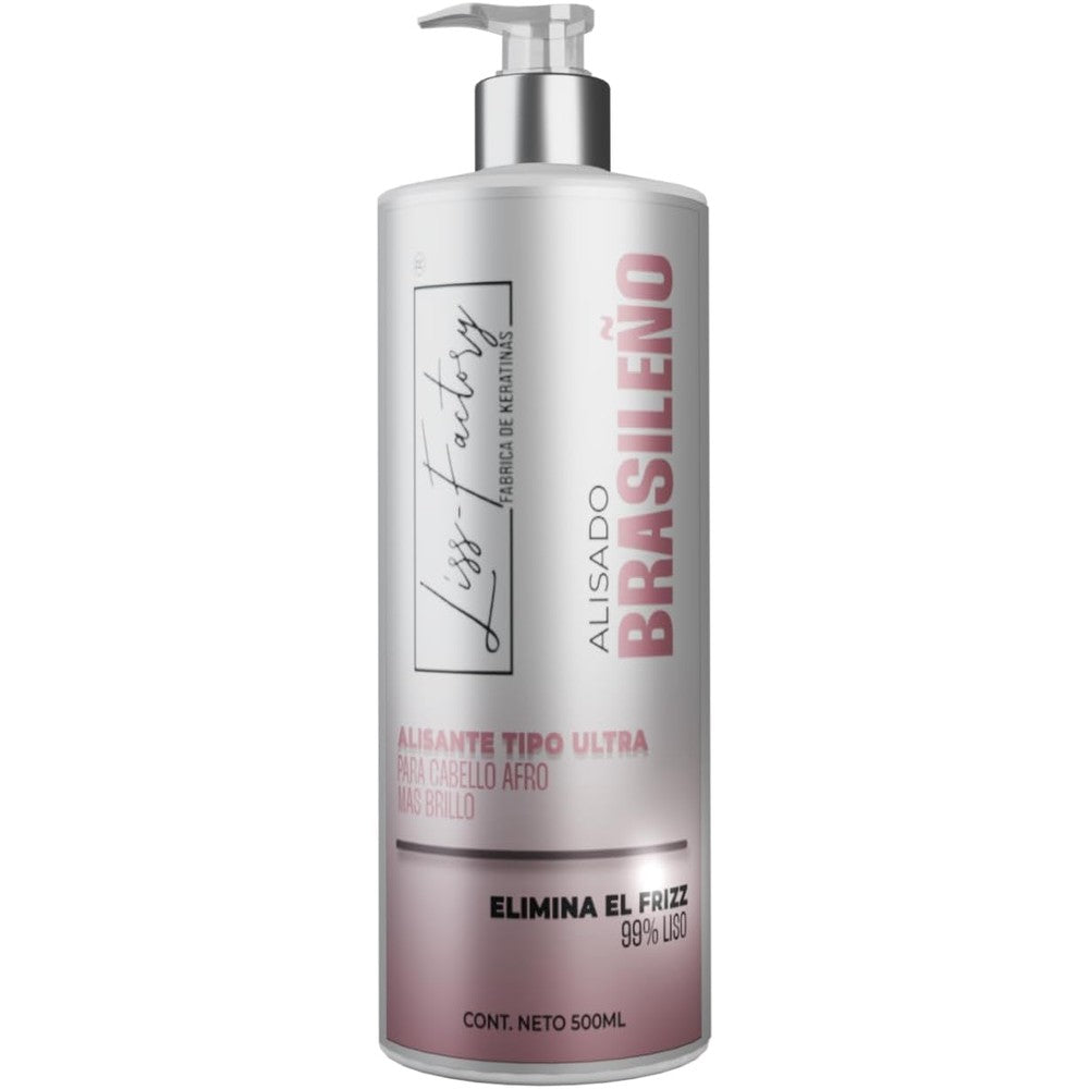 Liss-Factory FMV Brazilian Straightening 500 Milliliters front bottle view professional keratin smoothing product