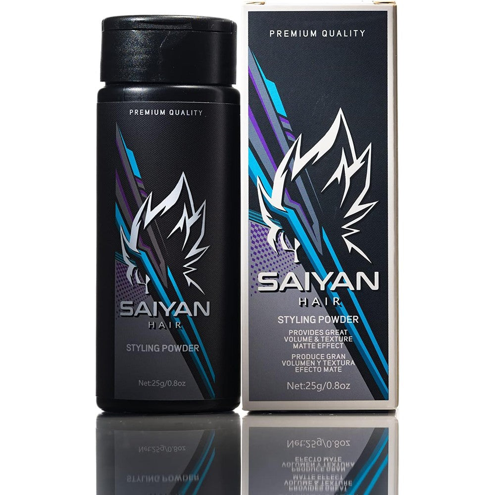 Saiyan Hair Styling Volume Powder front view bottle for unisex texturizing